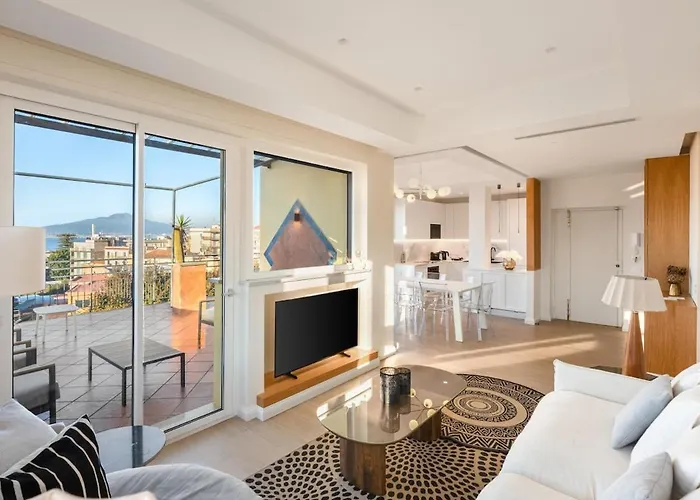Lux 4br With Seaview Terrace Appartamento Sorrento